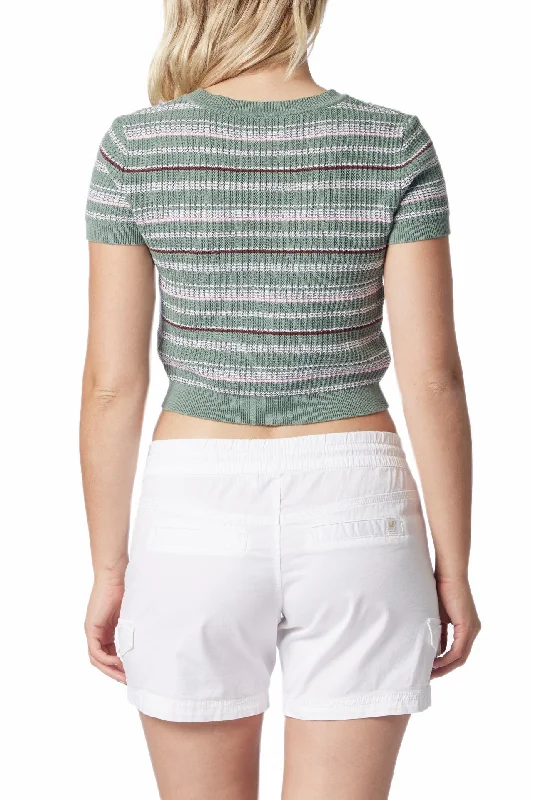 Kensington Cropped Crew Neck Sweater