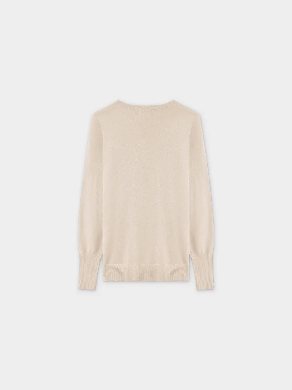 Basic Crew Sweater LS-Ivory