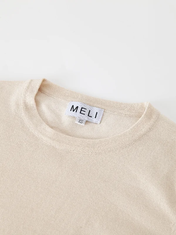 Basic Crew Sweater LS-Ivory