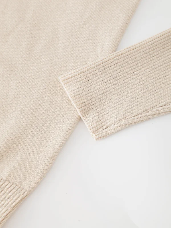 Basic Crew Sweater LS-Ivory