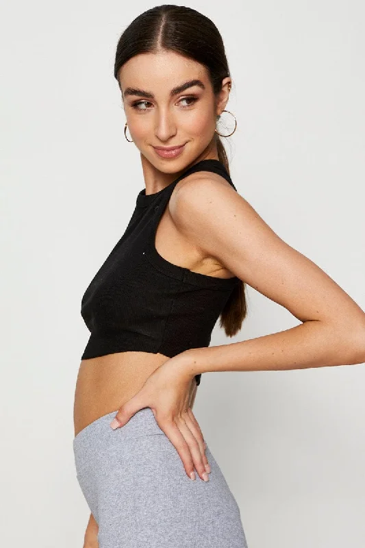 Black Crop Top