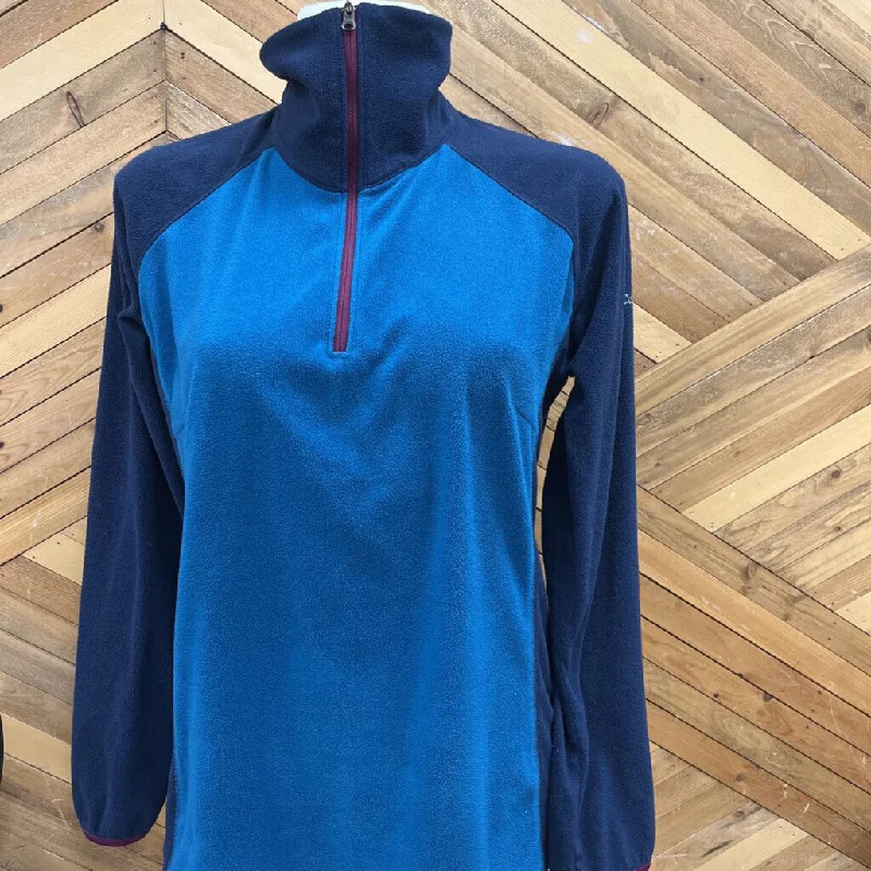 Columbia - Women's 1/4-Zip Fleece - MSRP $55: Blue/Navy/Purple-women-LG