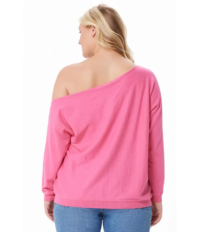 Cotton Cashmere Off Shoulder Top Azalea