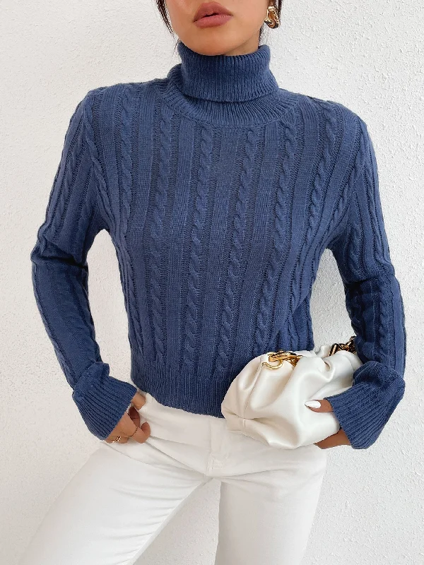 MegaBetty - Navy turtleneck sweater