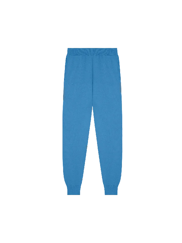 DNA Knitted Track Pants—geyser blue