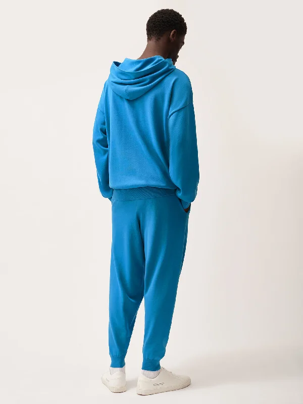 DNA Knitted Track Pants—geyser blue