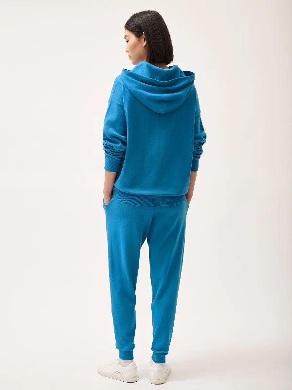 DNA Knitted Track Pants—geyser blue