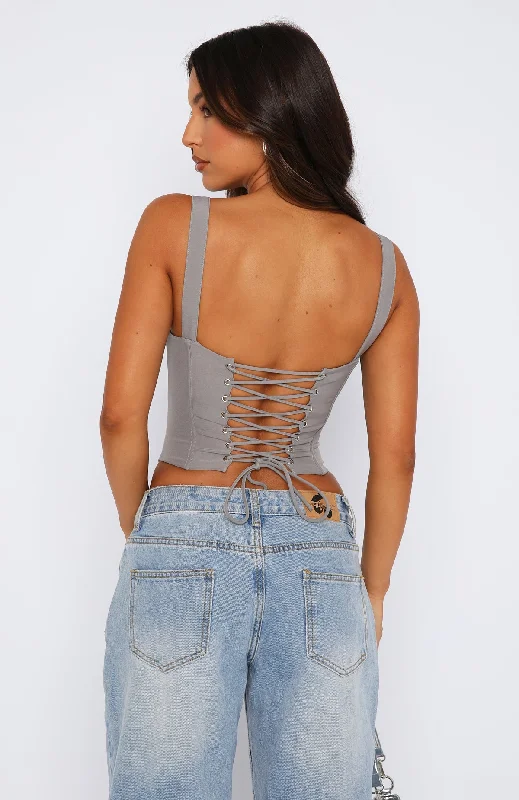 Easy On Me Bustier Slate