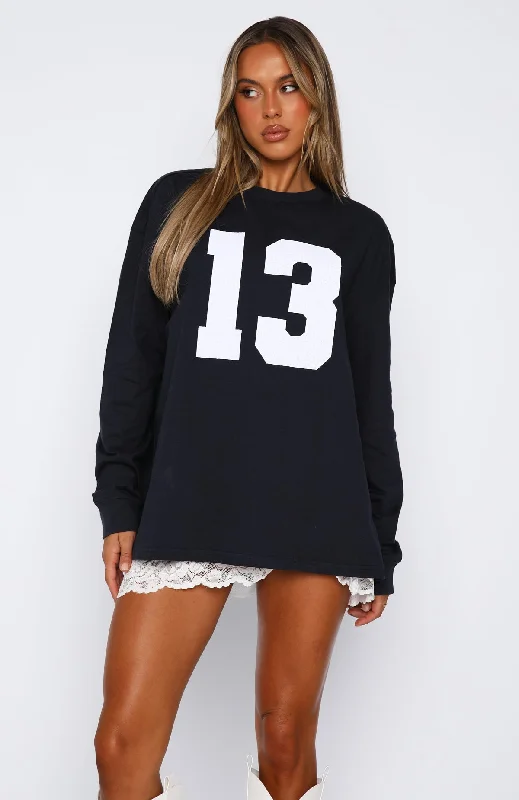 Name Your Game Long Sleeve Tee Navy