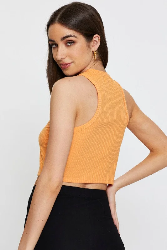 Orange Crop Top