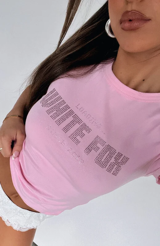 Start To Wonder Baby Tee Baby Pink