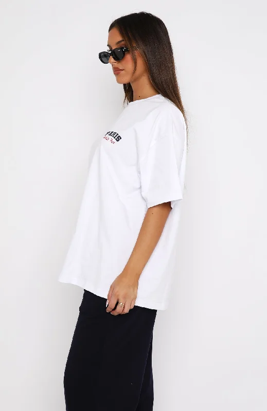 Team Paris Oversized Tee White