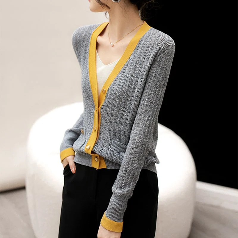 Women Casual Buttoned Cardigan Shirts & Tops