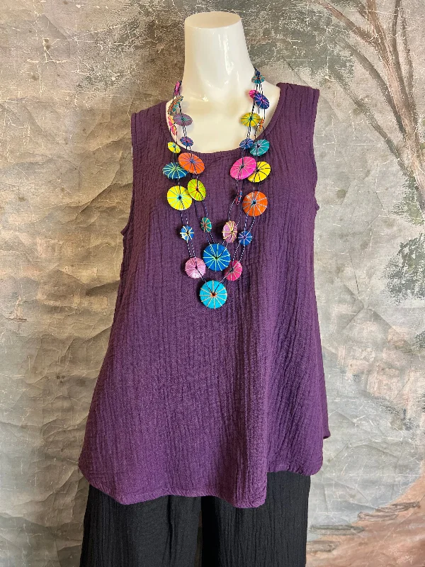 7970 Katy Tank Top-Eggplant