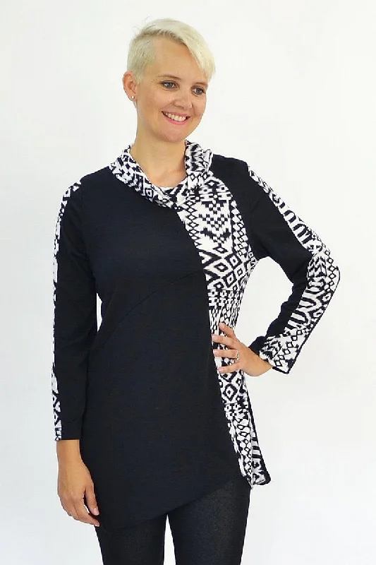 Black White Tribal Tunic