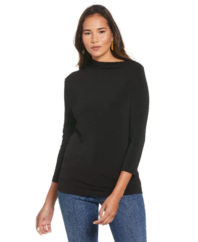 Plus Size Draped Knit Top