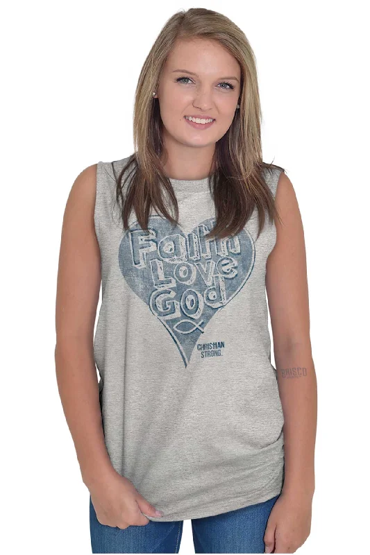 Faith Love God Sleeveless T-Shirt