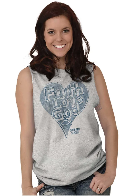 Faith Love God Sleeveless T-Shirt