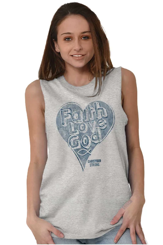 Faith Love God Sleeveless T-Shirt