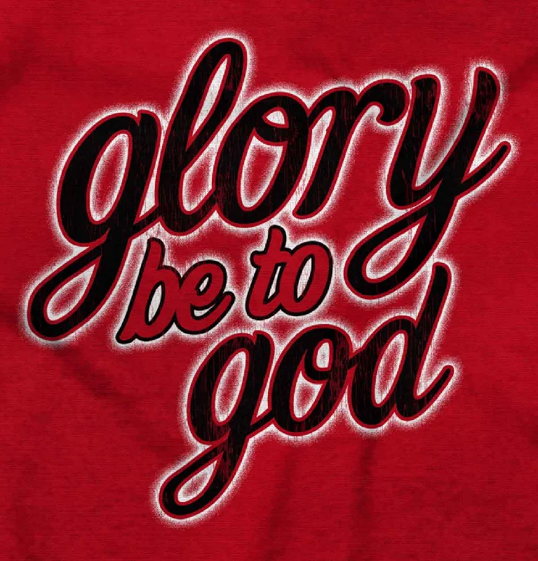 Glory Be to God Junior Fit V-Neck T-Shirt