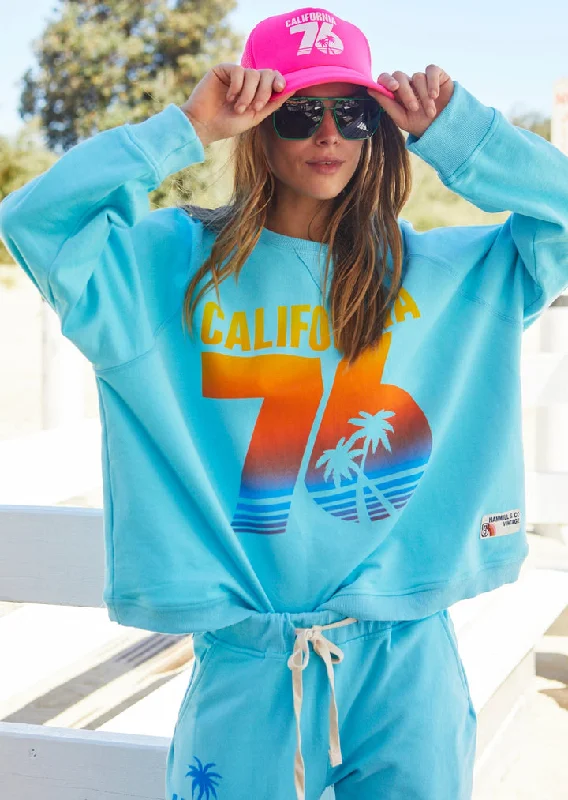 Hammill + Co Cali Sweat Aqua