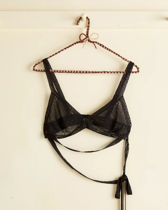 Knit Bra - Black