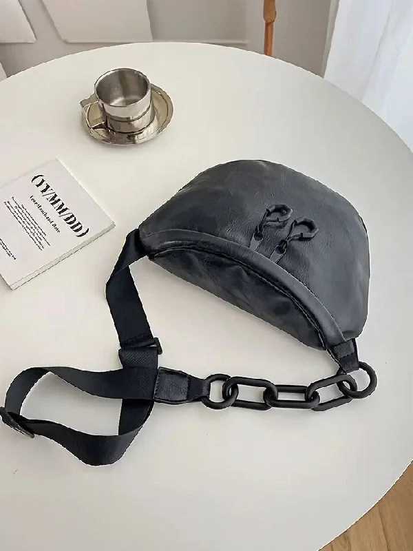 Minimalist Faux Leather Fanny Pack