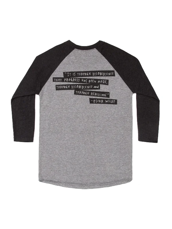 Punk Rock Authors Unisex 3/4-Sleeve Raglan