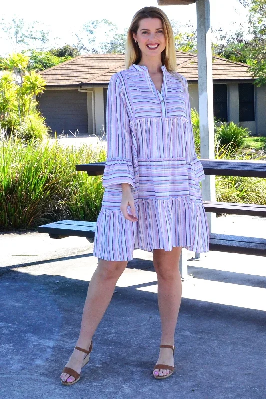 Striped Delight Summer Tunic Dress