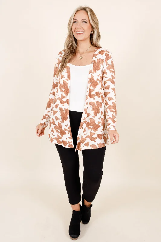 The Rustic Revival Cardigan, Brown