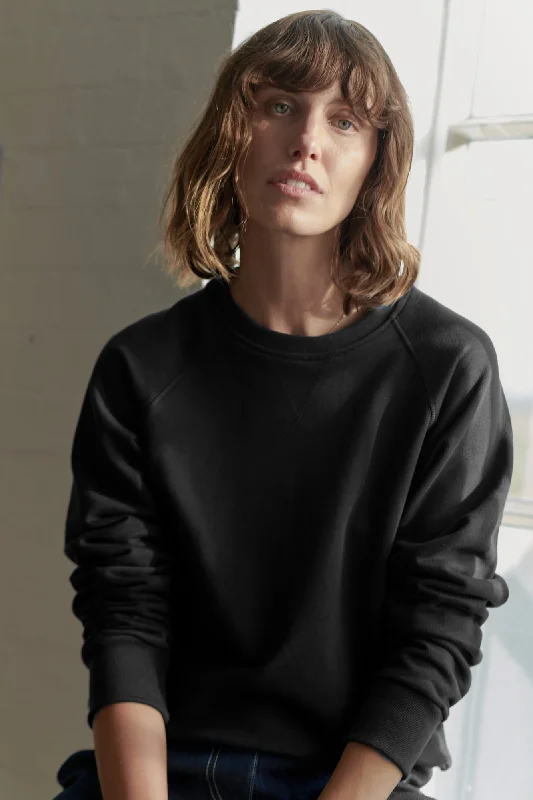 Women's Raglan Sweatshirt - Black