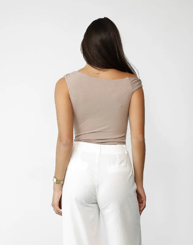 Arin Bodysuit (Beige)