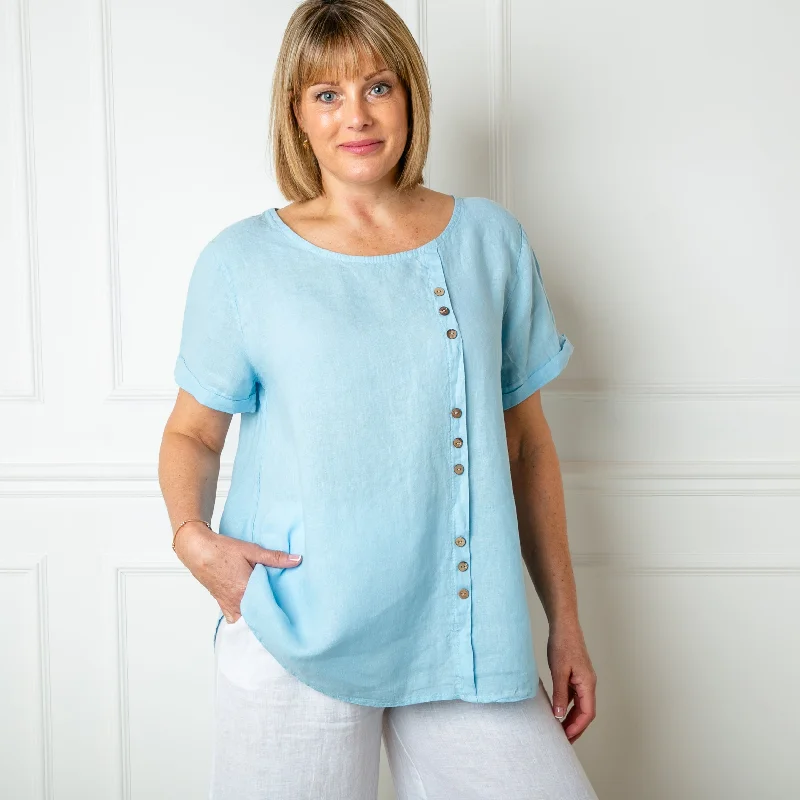 Button Down Linen Top