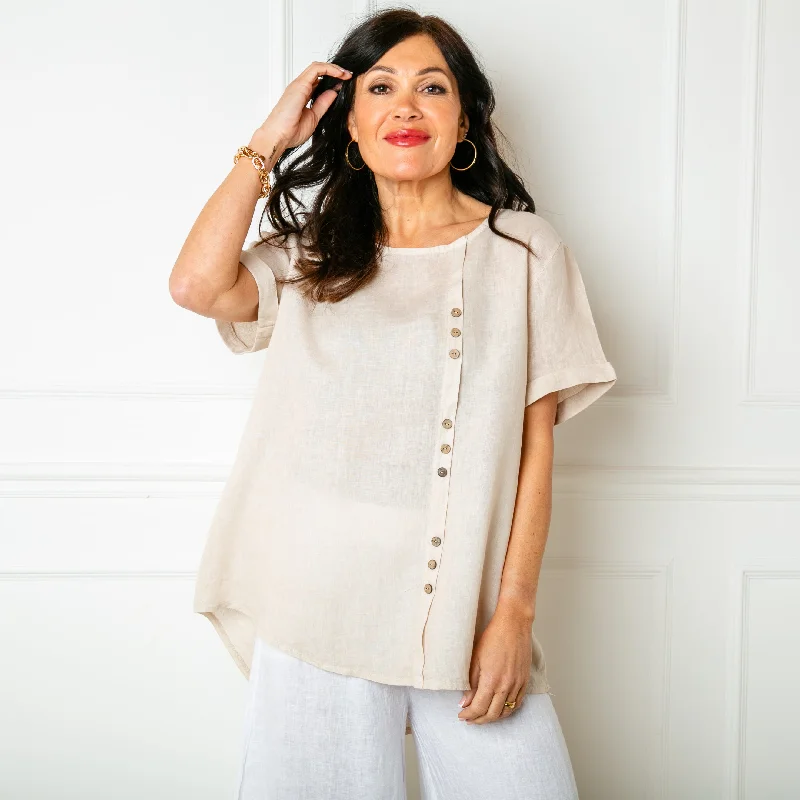 Button Down Linen Top