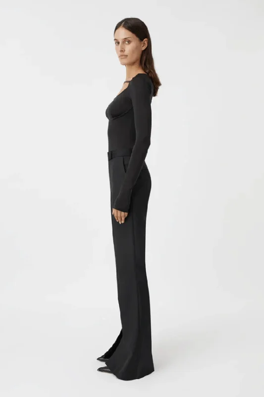 Lorelai Long Sleeve Bodysuit Black