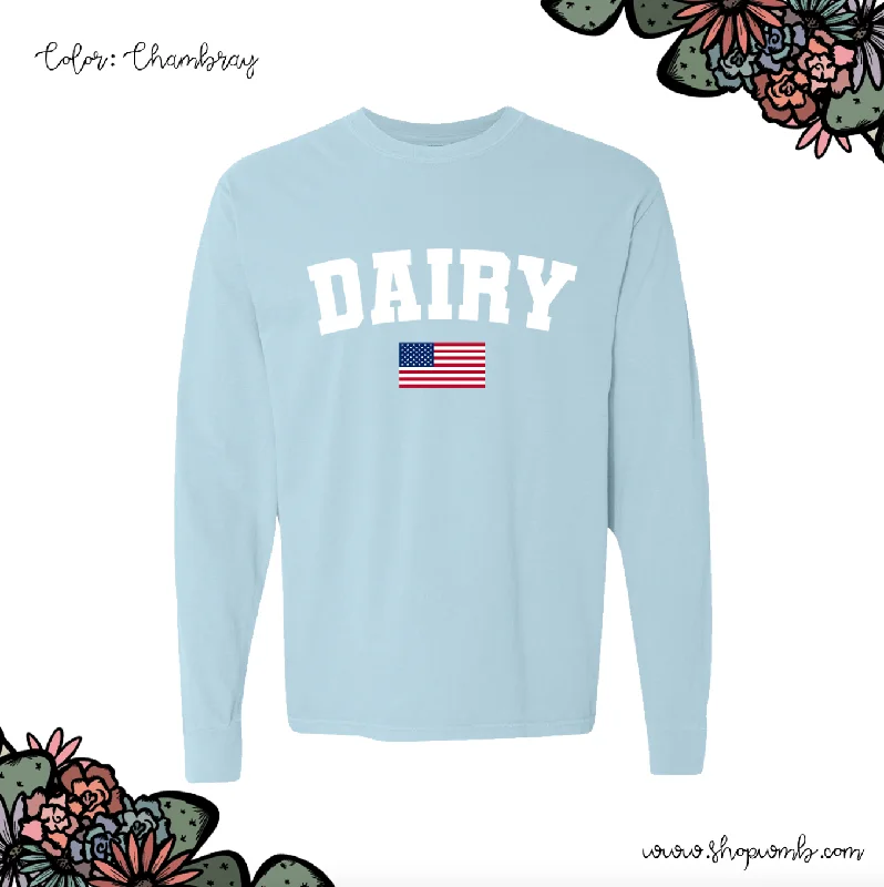 Dairy Flag LONG SLEEVE T-Shirt (S-3XL) - Multiple Colors!