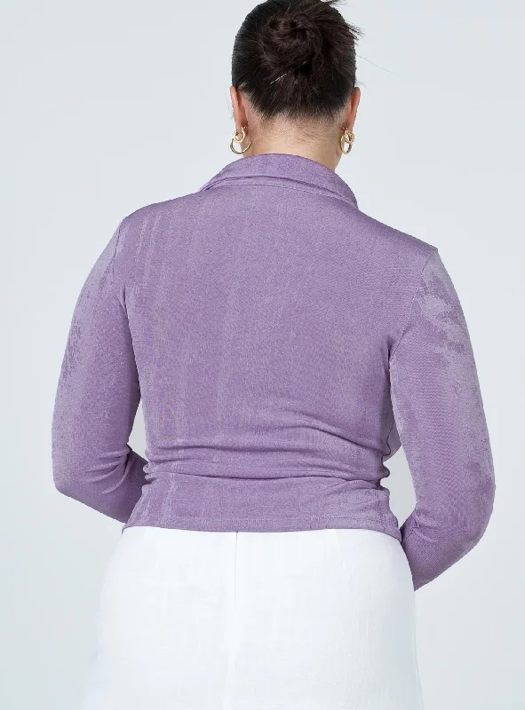 Elody Long Sleeve Top Lilac