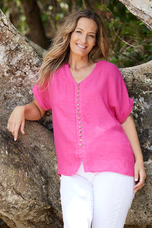 Gemma Top - Hot Pink