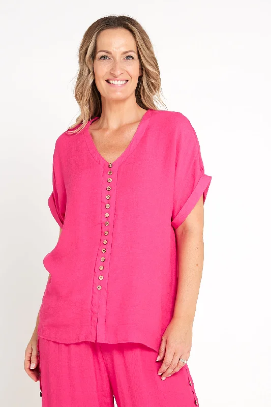 Gemma Top - Hot Pink