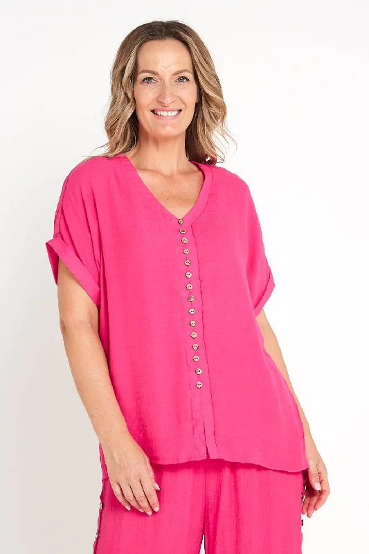 Gemma Top - Hot Pink