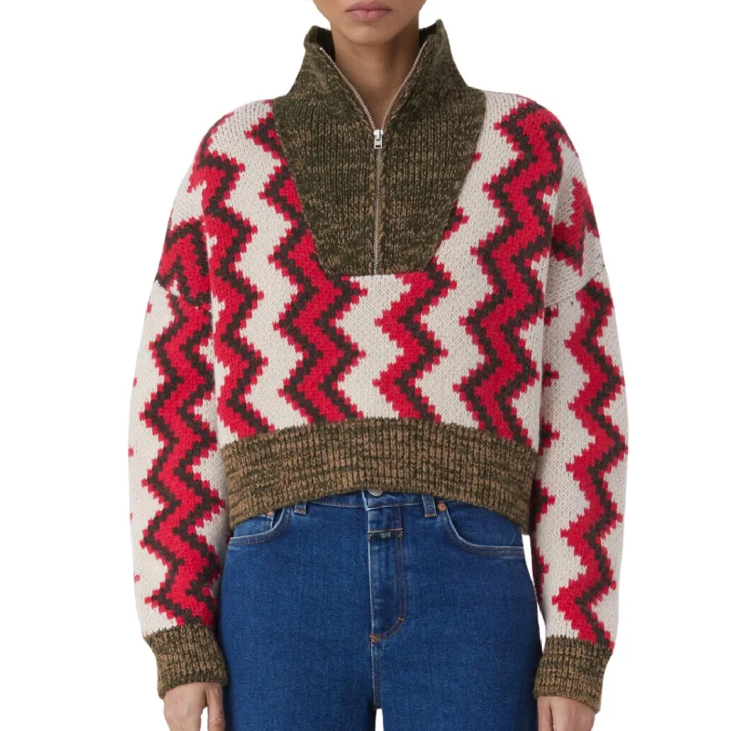 Jacquard Sweater In Multi