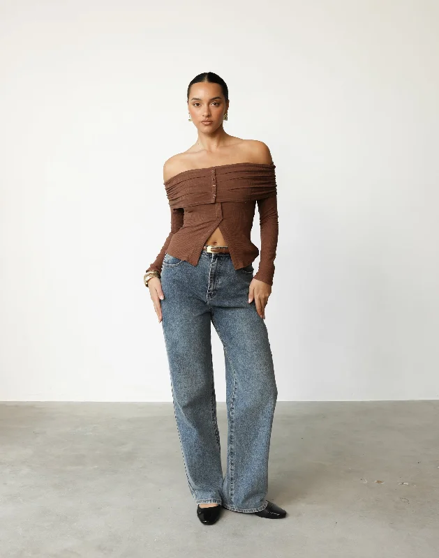 Kahlia Top (Brown)