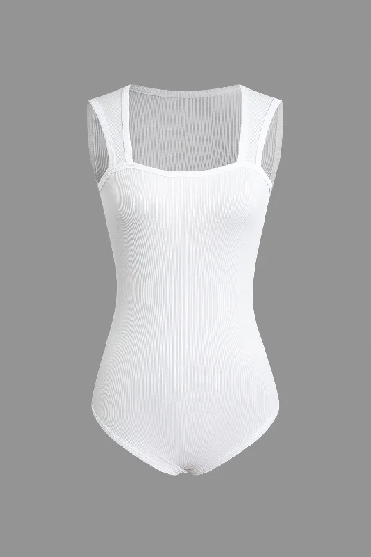 Solid Ribbed Bodysuit