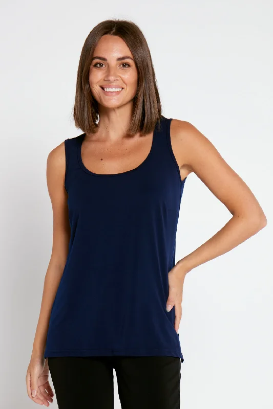 Mia Stretch Cami - Navy