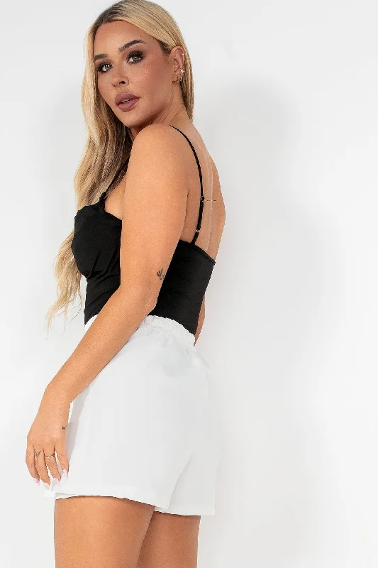 Orella Black Cami Bodysuit