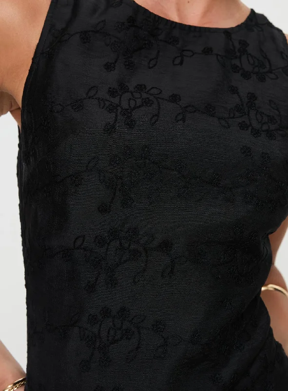 Perilla Lace Top Black