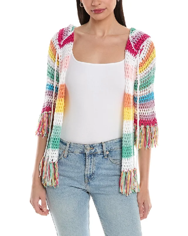 Rain + Rose Fringe Cardigan