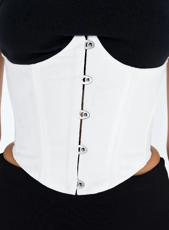 Rosina Underbust Corset White