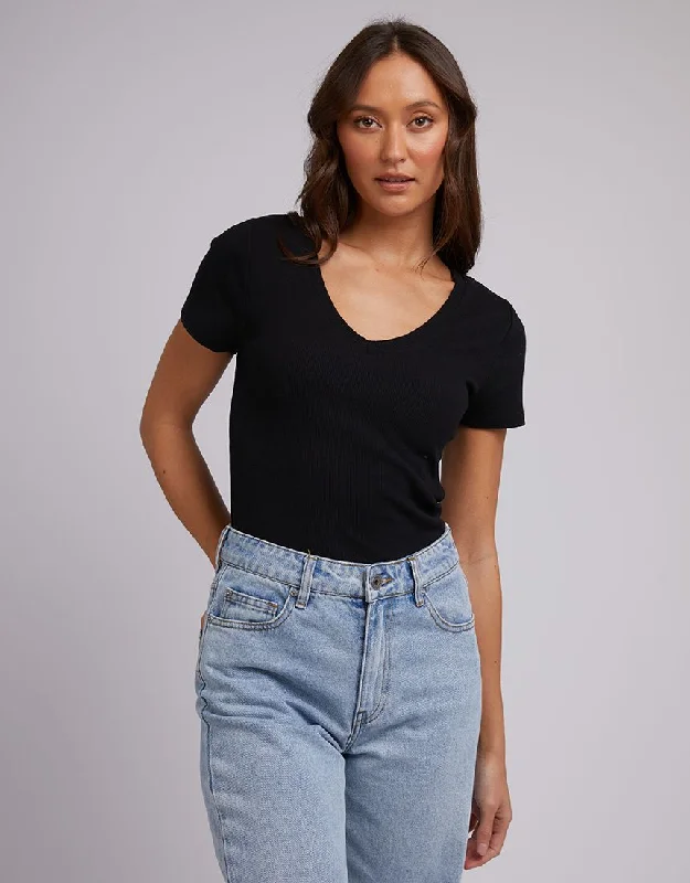 Silent Theory Lily V Neck Tee