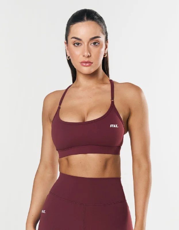 Strappy Crop NANDEX ™ Maple - Burgundy